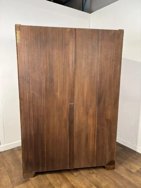 Vintage Walnut Double Wardrobe
