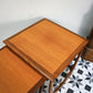 G Plan Nest of Three Tables Astro Design with Teak Tops and Afromosia Legs.