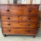 Antique Victorian Mahogany Large Chest of Four Drawers, c1870