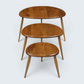 Ercol Pebble Nest Of Tables Ercol's Light Finish Good Condition Free Delivery
