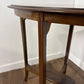Edwardian Oval Mahogany Inlaid Occasional Table with Inlaid Stretcher Base