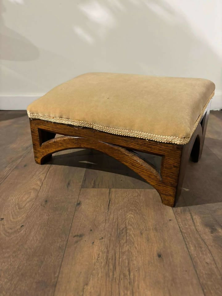 Early 19th Century Ecclesiastical Oak Framed Kneeling Stool