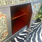 Upcycled Vintage Sideboard, Tv Unit , William Morris Print , Living Room, Dining Room Storage.
