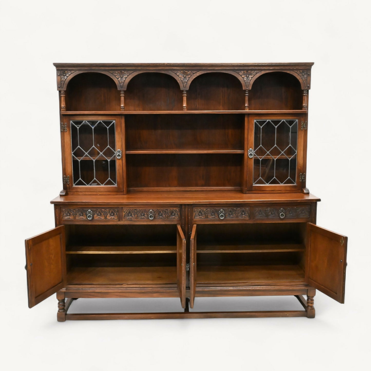 Large Old Charm Dresser Sideboard Base Tudor Brown Finish FREE UK Delivery*. SBR10830/1408E