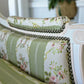 A Pair of French, Louis XVI Bergere Armchairs. Upholstered in French Embroidered Silk Upholstery Fabric