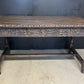 19th Century Carved Oak Table having drawers