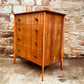 Mid-Century Teak Chest of Drawers – Vintage 4-Drawer Unit with Tapered Legs & Metal Pulls