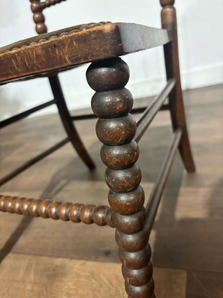 Victorian Mahogany Bobbin leg child's chairz
