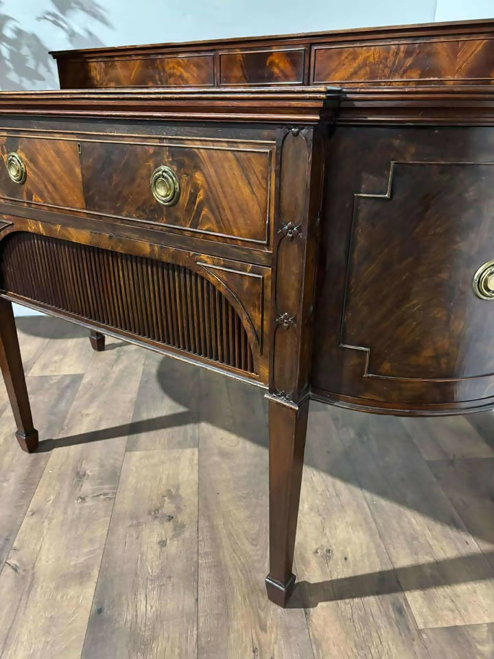 Regency Style Mahogany Galleried Sideboard