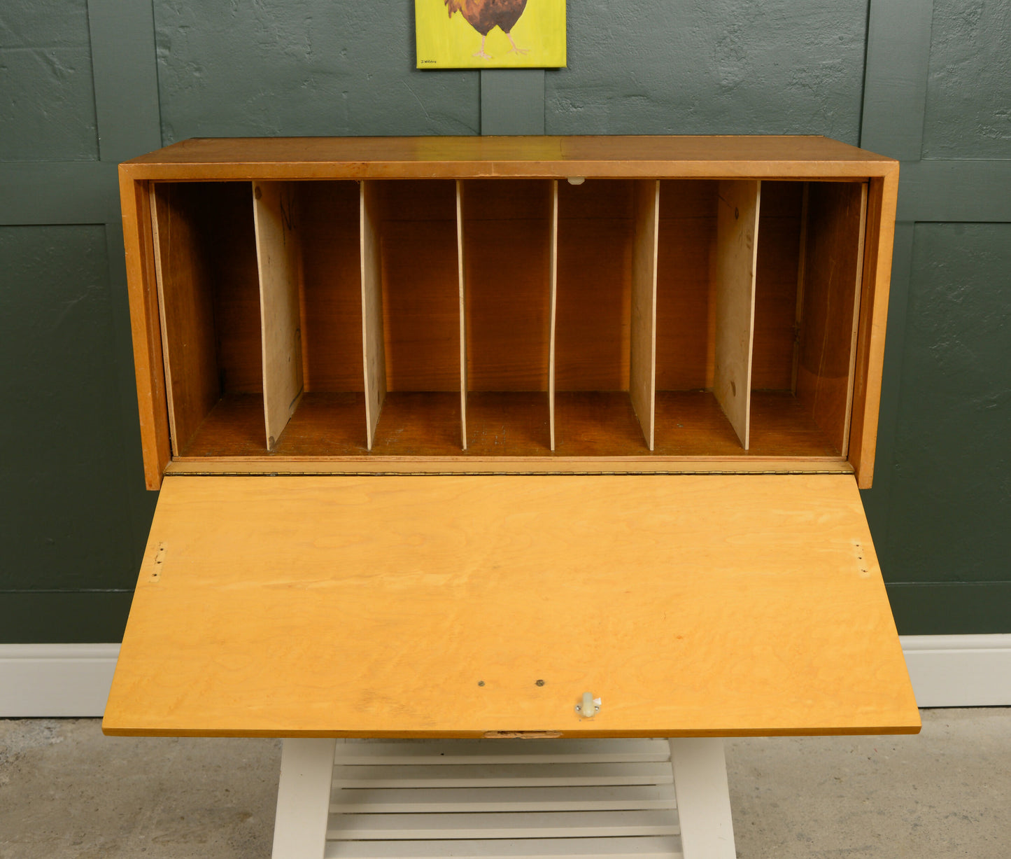 Ladderax Teak Vinyl Cabinet - Modular Cabinet