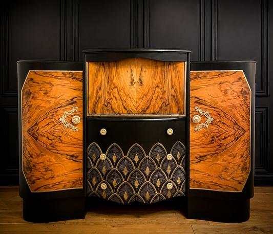 Louis Art Deco Drinks Cabinet Cocktail bar