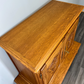 Cabinet Vintage French Style Oak Carved Storage Drawers Cupboard LOT 3753