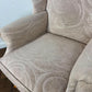 Vintage Style Cream Fabric Wingback Armchair