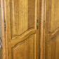 Wardrobe Vintage French Louis XVI Style Oak Four Door Carved Armoire LOT 6104