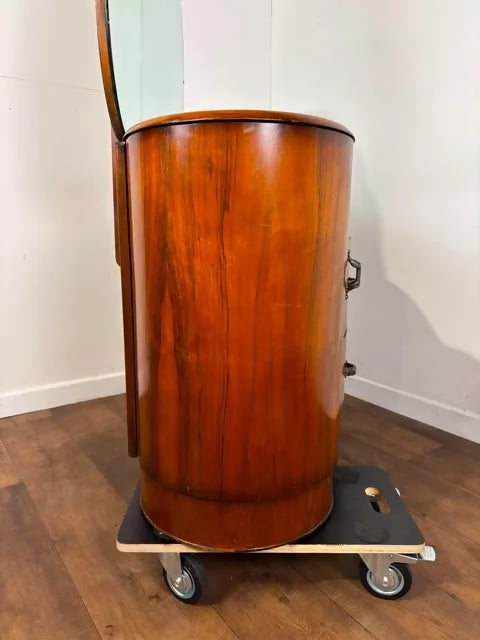 Art Deco Walnut Veneer Dressing Table by Shrager