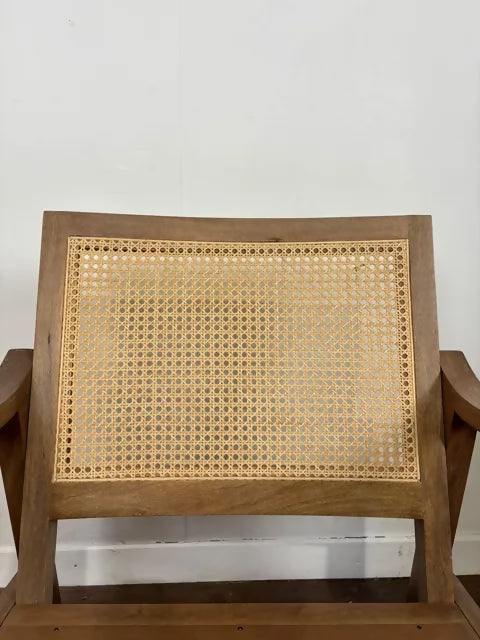 Pair Of Modern Armchairs With Bergere Panels