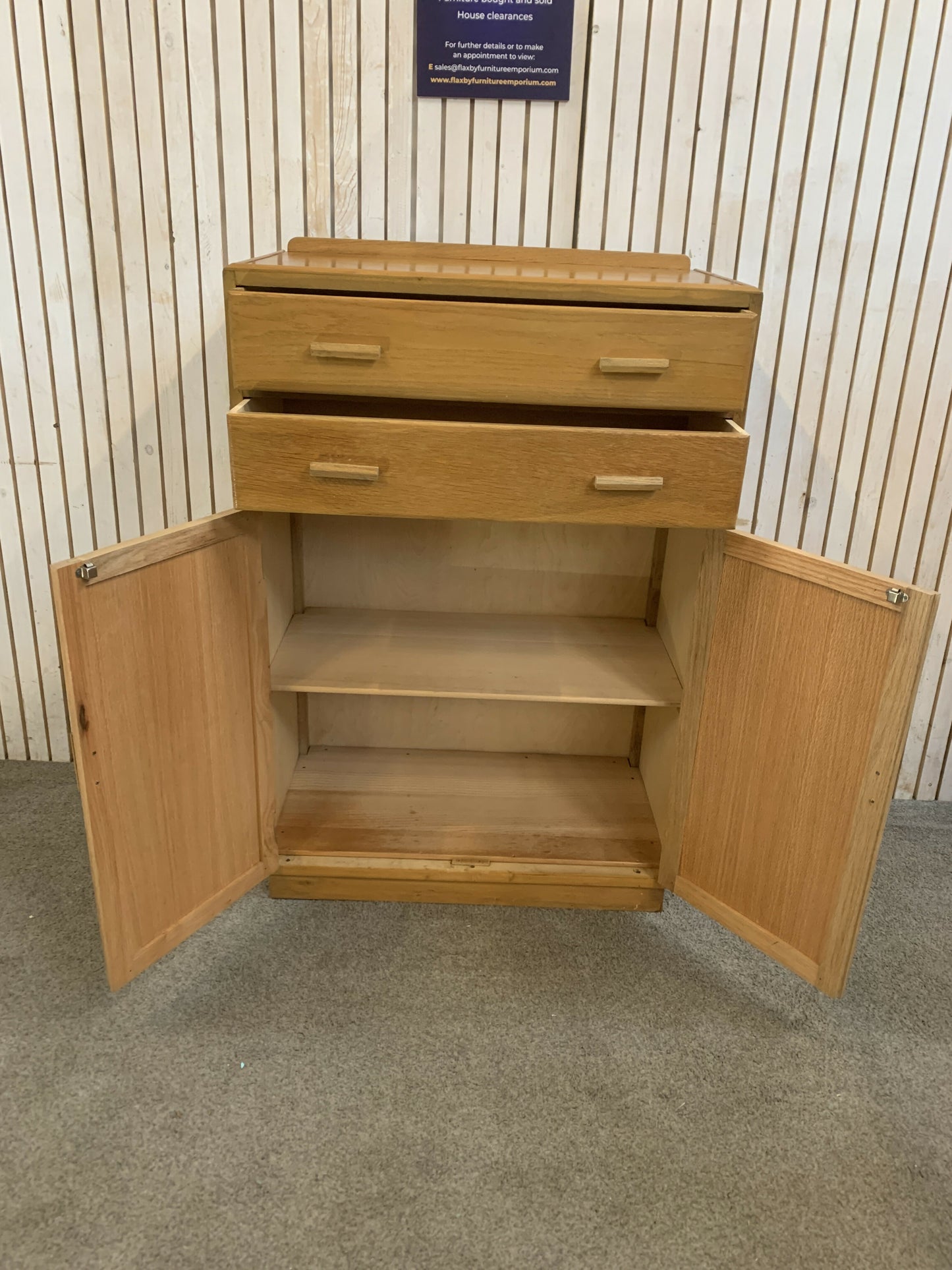 Vintage Cabinet / Sideboard – Cupboard with Drawers – Mid Century Style