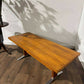 Mid Century Teak Coffee Table with Chrome Effect Legs