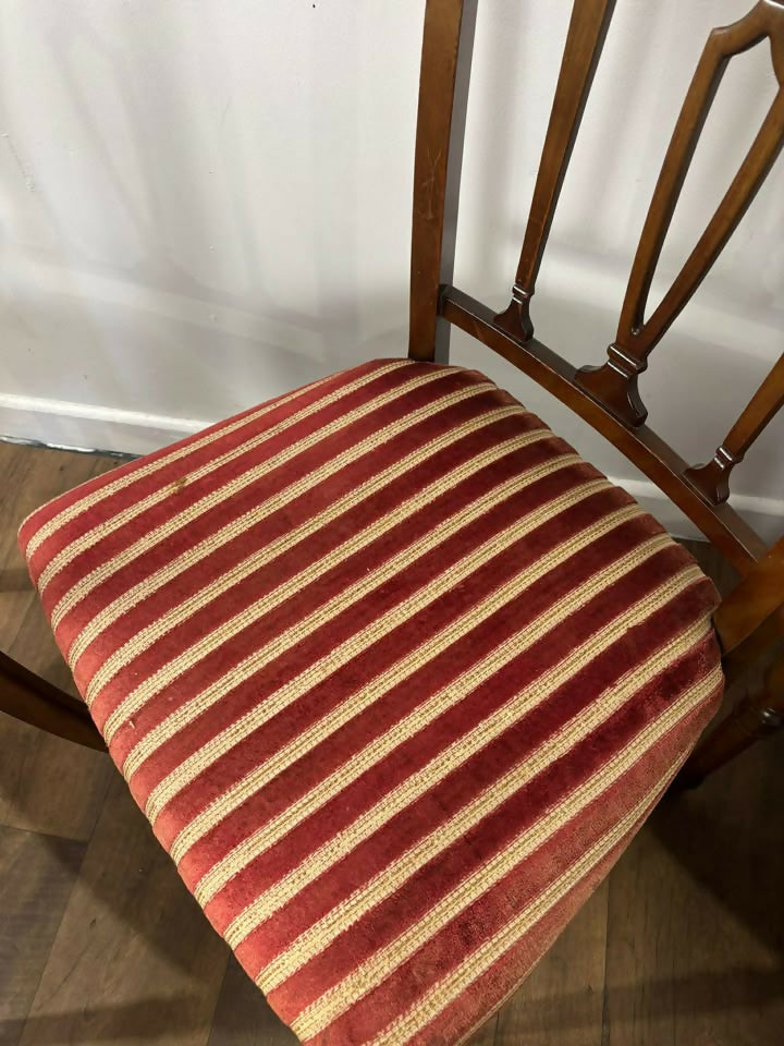 Set of Six Reproduction Mahogany Dining Chairs