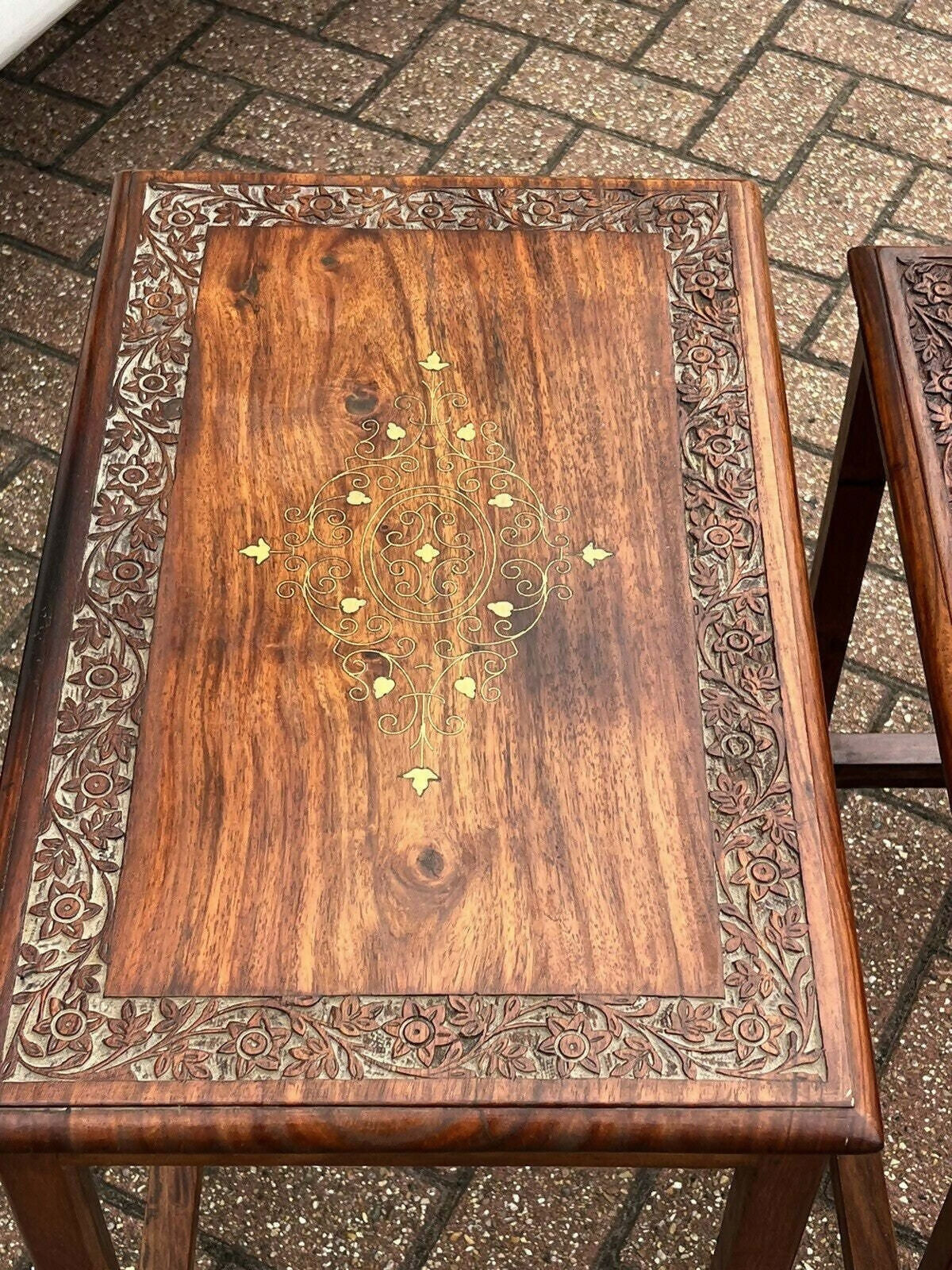 Vintage Oriental Nest Of Tables, Perfect Coffee / Lamp Tables