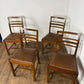 Set Of Four Mid Century Oak Dining Chairs
