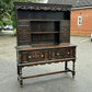 Tall Oak Dresser By Denby & Spinks Of Leeds, Circa 1930's.