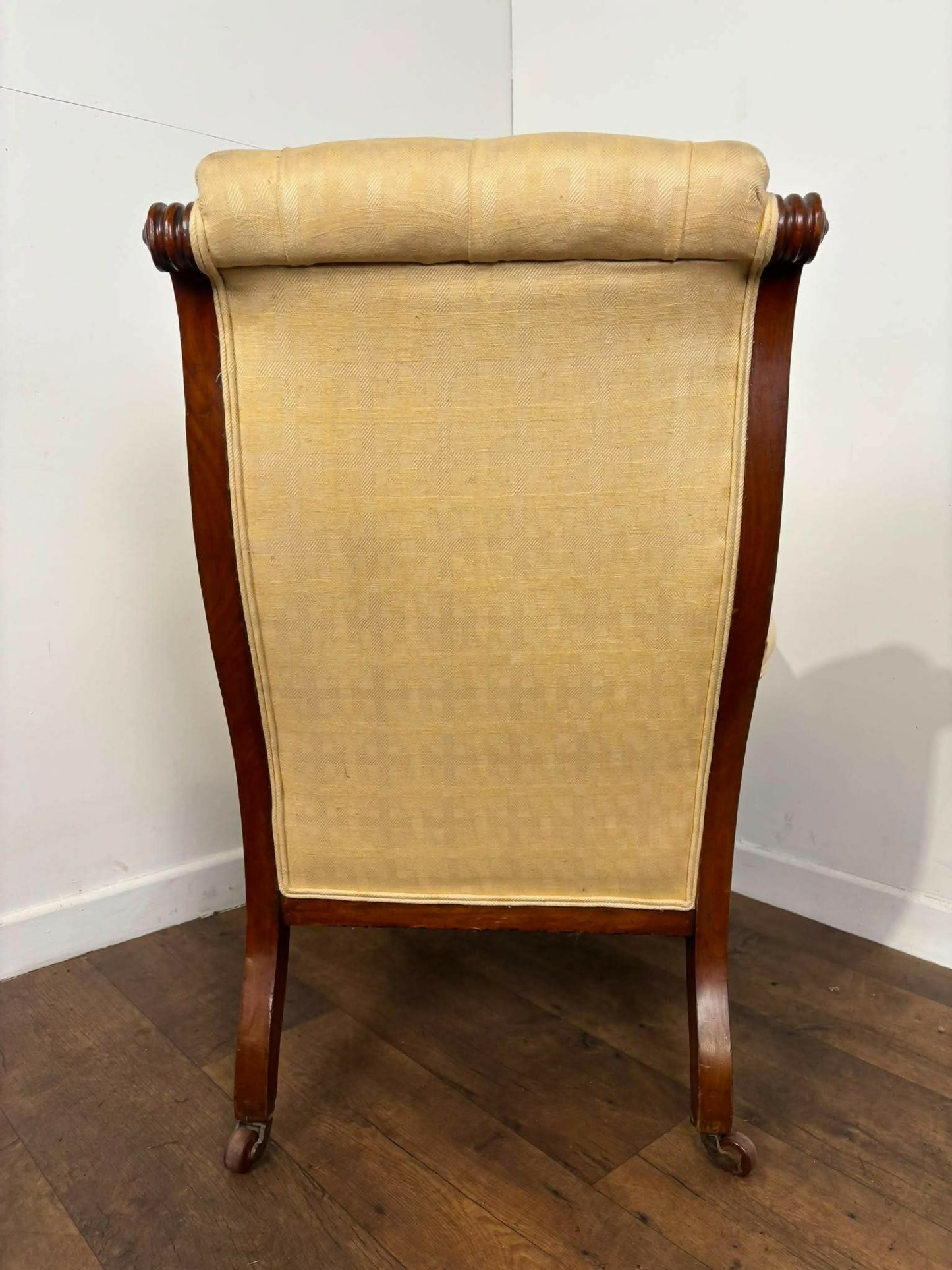 Edwardian Mahogany Framed Nursing Armchair