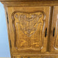 Cabinet Vintage French Louis XVI Oak Sideboard Carved Panels Cupboard LOT 4332