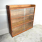 Mid century light Oak bookcase / cabinet