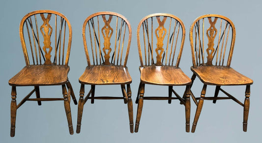 Set of Four Stick Back Windsor Chairs