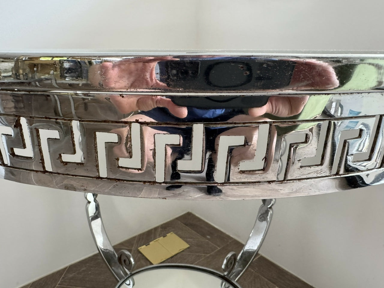 Very High Quality Art Deco Chrome Occasional Table