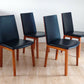 Per Hansbaek For Skovby Sm51 Danish Cherry Wood And Leather Dining Chairs