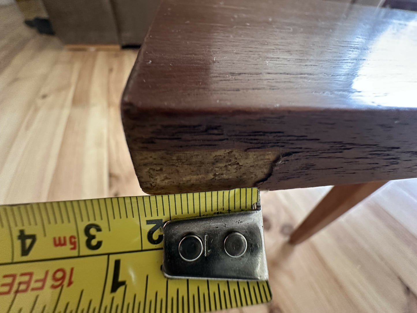 Mid Century Teak Coffee Table 1960's Tapered Legs