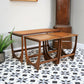 G Plan Fresco Nesting Coffee Tables in Teak and Afromosia Mid Century