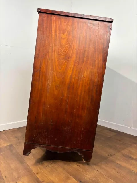 Victorian Mahogany Inlaid Secretaire Chest of Drawers