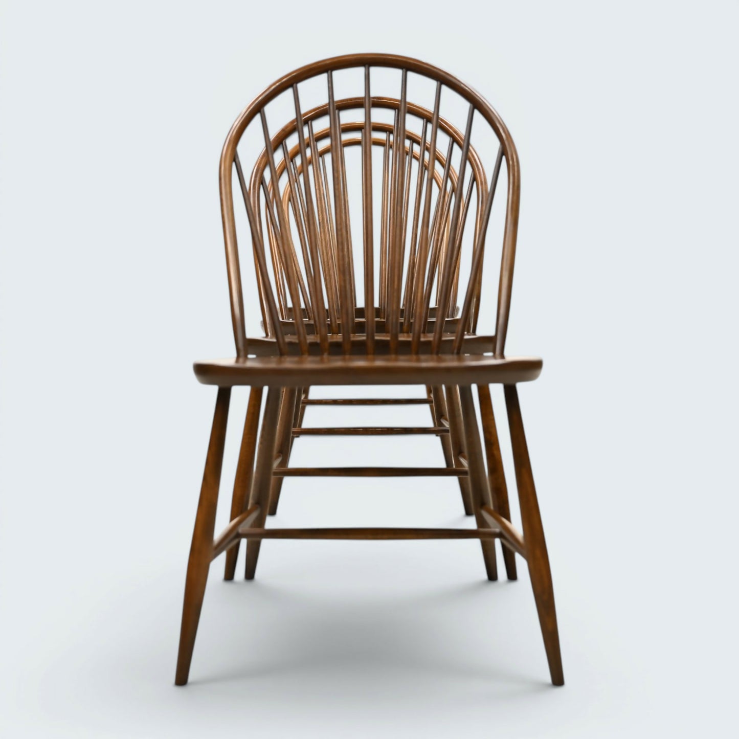 4 Ercol Dining Chairs Windsor Bow Back Vintage Retro Seating FREE UK Delivery