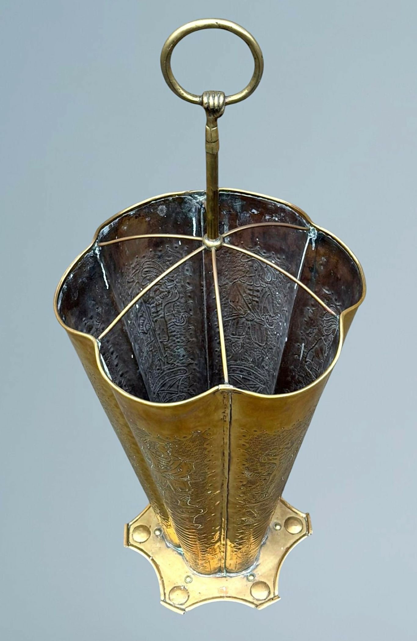 Antique Brass Stick Stand / Brass Umbrella Stand