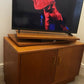 Mid Century G Plan Fresco Tv Stand Swivel Top Vinyl Storage Unit Teak