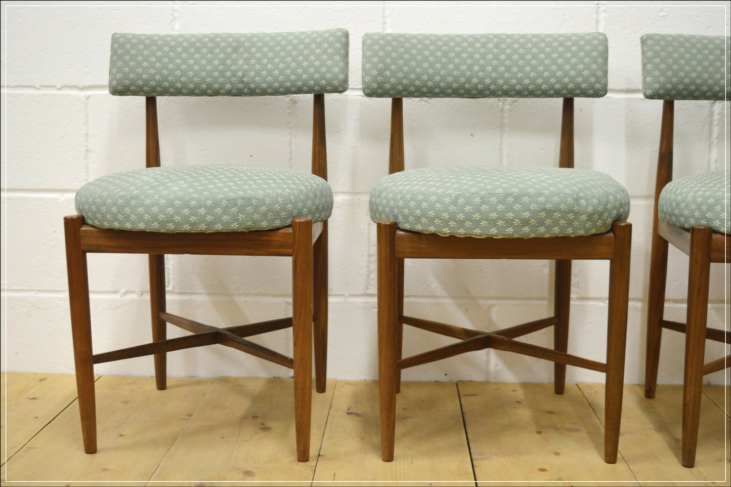 vintage dining chairs X4 G Plan Fresco solid teak danish design mid century DELIVERY
