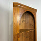 Solid Waxed Pine Barrel Back Corner Cupboard