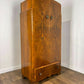 Art Deco Figured Walnut Gents Wardrobe