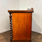 Victorian Scottish Flame Mahogany Pedestal Desk
