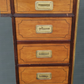 English Campaign Style Pedestal Desk by Baker Furniture Collectors Edition