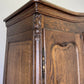 Wardrobe Antique French Louis XVI Style Oak Three Door Carved Armoire LOT 6461