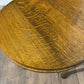 Vintage Oak Circular Side Table On Cabriole Supports5