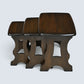 Ercol Nest Of Tables 3 Solid Elm Table Traditional Dark Finish FREE UK Delivery*