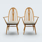 4 Ercol Swan Bow Back Dining Chairs Windsor Bow Light Finish FREE UK Delivery*