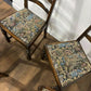Vintage Set of Six Oak Ladder Back Dining Chairs – Including Two Carvers