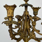 Candelabra Antique French Style Brass Marble Five Arm Candle Holder LOT 6488