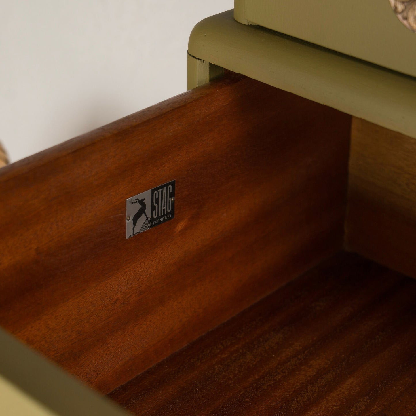 Vintage Upcycled Stag A Range Tallboy Chest of Drawers